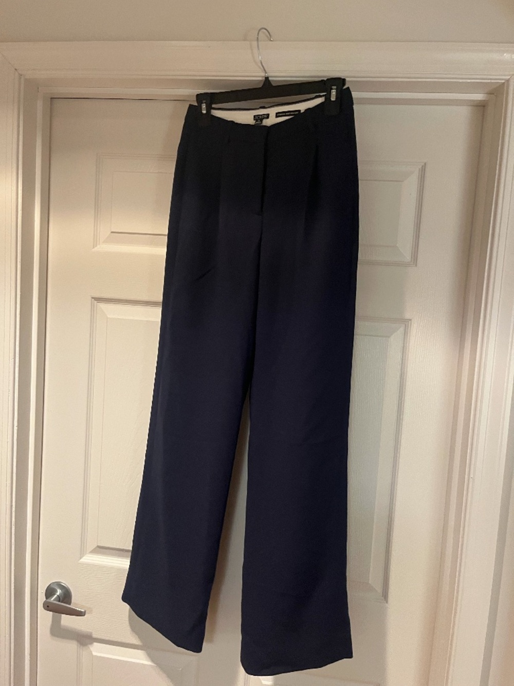 J.Crew Essential Wide Leg Pants Navy Blue 00